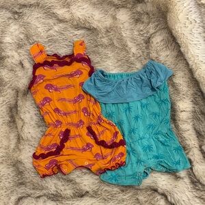 Kickee Pants Summer Bamboo Romper Set 6-12m